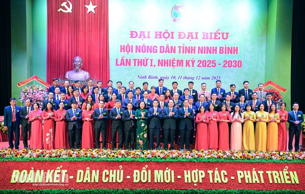 Ninh Bình: Đại hội đại biểu Hội Nông dân tỉnh lần thứ I, nhiệm kỳ 2025-2030 