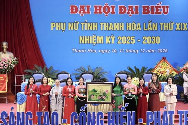 Thanh Hóa: Đại hội đại biểu phụ nữ tỉnh lần thứ XIX, nhiệm kỳ 2025-2030