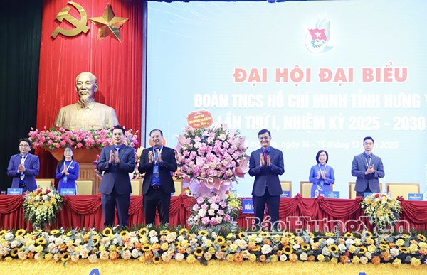 Hưng Yên: Đại hội đại biểu Đoàn TNCS Hồ Chí Minh tỉnh lần thứ I, nhiệm kỳ 2025 - 2030