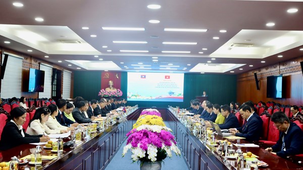 Sơn La: Ủy ban MTTQ Việt Nam tỉnh hội đàm với Mặt trận Lào xây dựng đất nước tỉnh Hủa Phăn và Luông Pha Bang