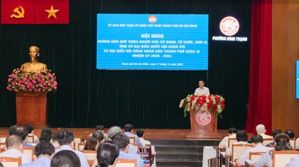 Hội nghị hướng dẫn giới thiệu người ứng cử đại biểu Quốc hội khóa XVI và đại biểu HĐND TP HCM nhiệm kỳ 2026-2031