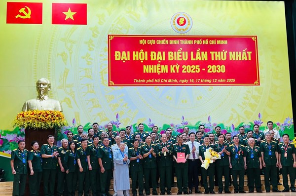TP Hồ Chí Minh: Đại hội đại biểu Hội CCB Thành phố lần thứ I, nhiệm kỳ 2025-2030