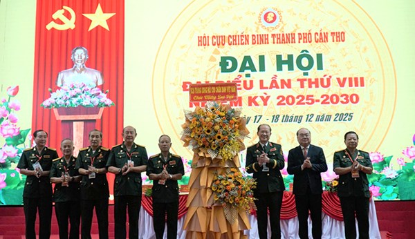 TP Cần Thơ: Đại hội đại biểu Hội Cựu chiến binh thành phố lần thứ VIII, nhiệm kỳ 2025-2030