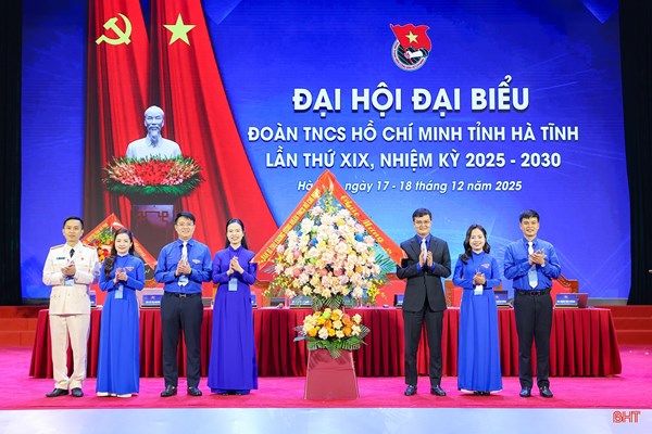 Hà Tĩnh: Đại hội đại biểu Đoàn TNCS Hồ Chí Minh tỉnh Hà Tĩnh lần thứ XIX, nhiệm kỳ 2025 - 2030