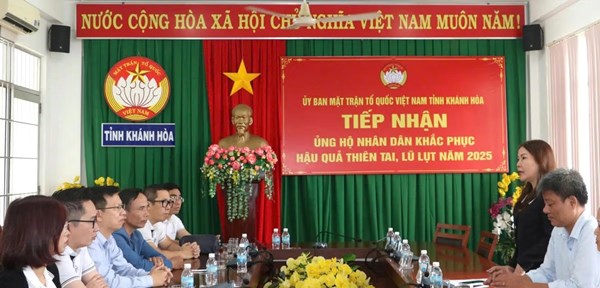 Khánh Hòa: Ủy ban MTTQ Việt Nam tỉnh tiếp nhận 1,1 tỷ đồng ủng hộ khắc phục hậu quả do mưa lũ