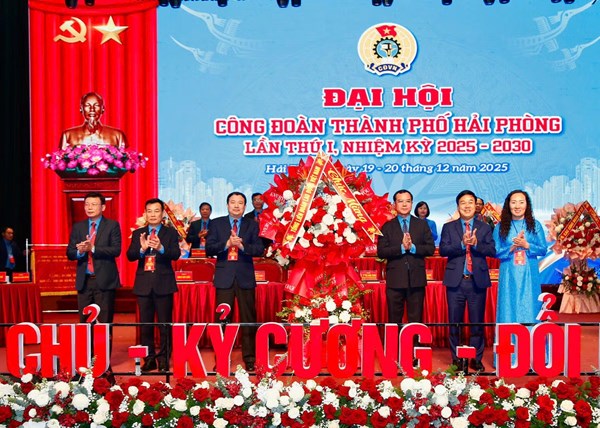 TP Hải Phòng: Đại hội Công đoàn thành phố lần thứ I, nhiệm kỳ 2025–2030