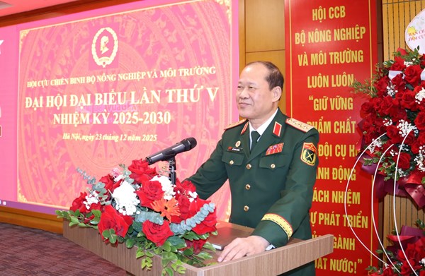 Đại hội đại biểu Hội Cựu chiến binh Bộ Nông nghiệp và Môi trường lần thứ V, nhiệm kỳ 2025 - 2030