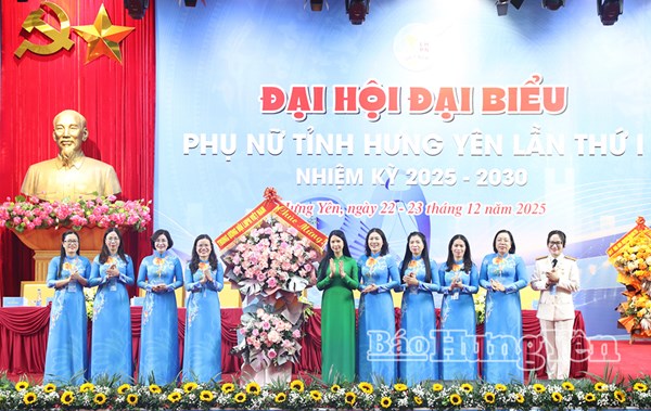 Đại hội đại biểu Phụ nữ tỉnh Hưng Yên lần thứ I, nhiệm kỳ 2025-2030