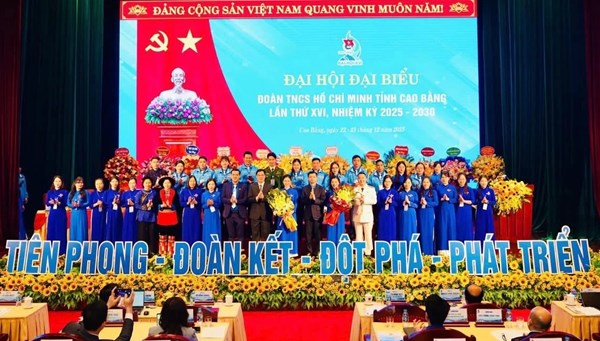 Cao Bằng: Đại hội đại biểu Đoàn TNCS Hồ Chí Minh tỉnh lần thứ XVI, nhiệm kỳ 2025 - 2030
