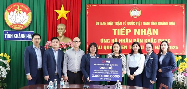 Khánh Hòa: Ủy ban MTTQ Việt Nam tỉnh tiếp nhận 8 tỷ đồng hỗ trợ người dân khắc phục hậu quả mưa lũ