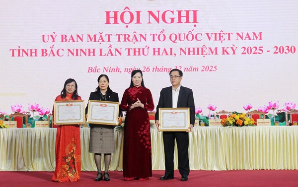 Bắc Ninh: Ủy ban MTTQ Việt Nam tỉnh tổ chức Hội nghị lần thứ 2 khóa I, nhiệm kỳ 2025 - 2030