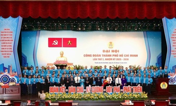 TP Hồ Chí Minh: Đại hội Công đoàn Thành phố lần thứ I, nhiệm kỳ 2025 - 2030
