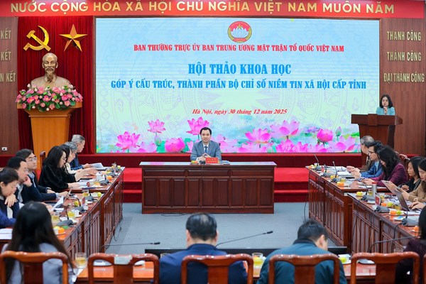 Hoàn thiện cấu trúc, thành phần Bộ chỉ số Niềm tin xã hội cấp tỉnh phù hợp với xu thế quản trị trong giai đoạn hiện nay