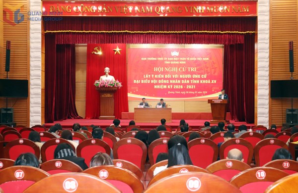 Quảng Ninh: Ủy ban MTTQ Việt Nam tỉnh tổ chức Hội nghị lấy ý kiến cử tri đối với người ứng cử đại biểu HĐND tỉnh 