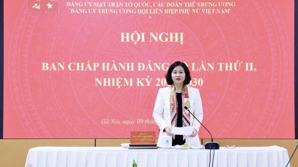 Hội LHPN Việt Nam tổ chức Hội nghị Ban Chấp hành Đảng bộ lần thứ II, nhiệm kỳ 2025-2030