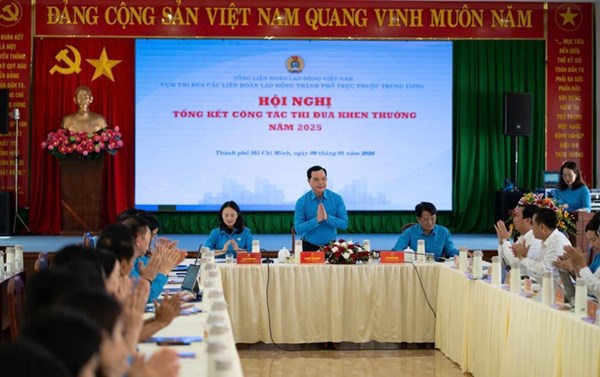 Hội nghị tổng kết thi đua khen thưởng năm 2025 của Cụm thi đua các LĐLĐ thành phố trực thuộc Trung ương