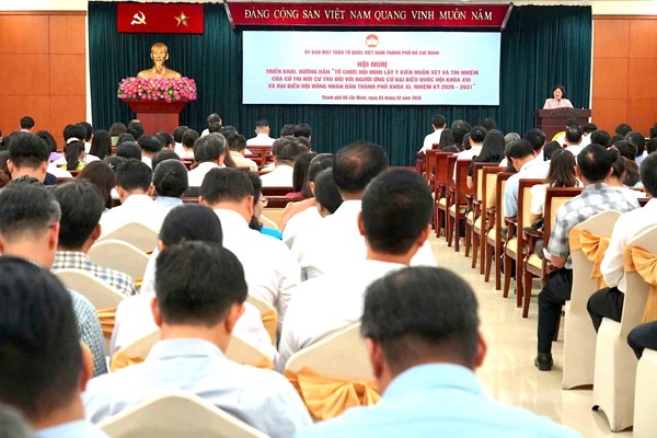 TP Hồ Chí Minh lấy ý kiến nơi cư trú đối với người ứng cử đại biểu Quốc hội khóa XVI và đại biểu HĐND các cấp