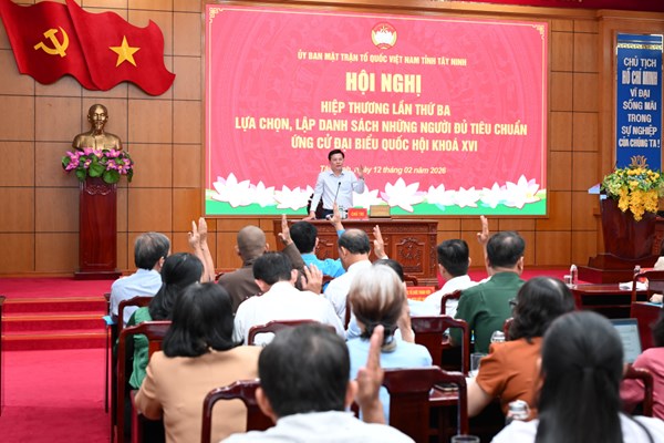 Tây Ninh: Ủy ban MTTQ Việt Nam tỉnh giới thiệu 25 người ứng cử đại biểu Quốc hội khóa XVI