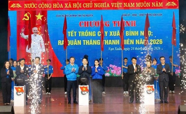 Thái Nguyên: Tết trồng cây xuân Bính Ngọ và ra quân Tháng Thanh niên năm 2026