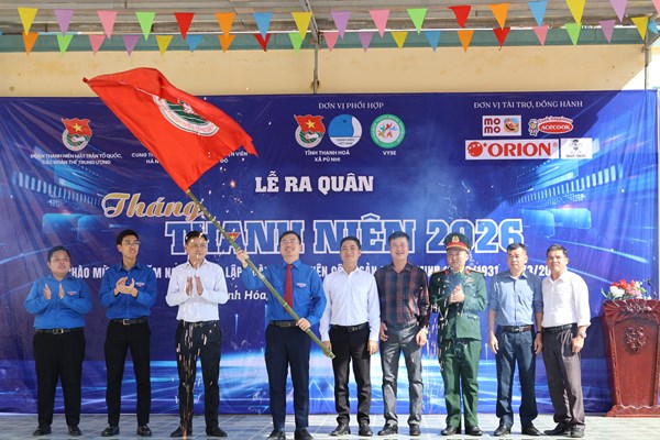 Đoàn Thanh niên MTTQ, các đoàn thể Trung ương tổ chức Lễ ra quân Tháng Thanh niên năm 2026 tại tỉnh Thanh Hóa