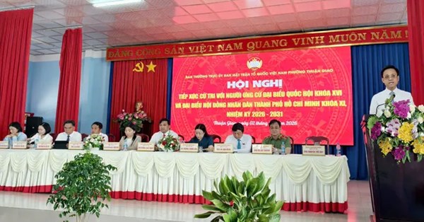 Thành phố Hồ Chí Minh: Ứng cử viên đại biểu Quốc hội tiếp xúc cử tri tại đơn vị bầu cử số 1