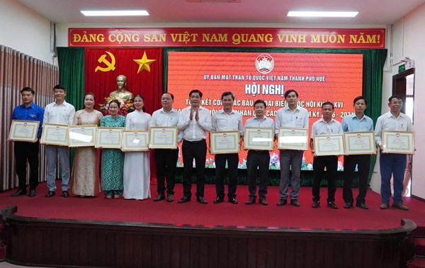 Thành phố Huế: Hội nghị tổng kết công tác MTTQ Việt Nam tham gia bầu cử đại biểu Quốc hội khóa XVI, nhiệm kỳ 2026 – 2031