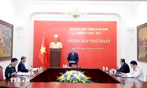 Tổng Bí thư, Chủ tịch nước Tô Lâm chủ trì Phiên họp thứ nhất Hội đồng Quốc phòng và An ninh nhiệm kỳ 2026-2031