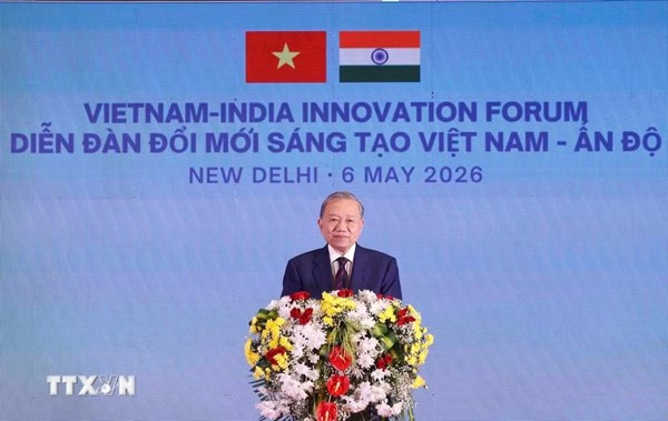 Tổng Bí thư, Chủ tịch nước Tô Lâm phát biểu tại Diễn đàn Đổi mới sáng tạo Việt Nam-Ấn Độ