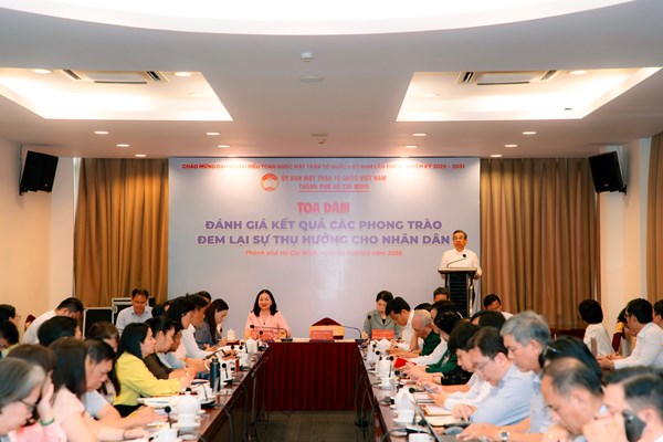 Lấy sự thụ hưởng của Nhân dân làm nền tảng xây dựng khối đại đoàn kết toàn dân tộc Thành phố Hồ Chí Minh