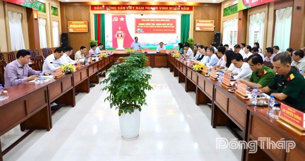 Đồng Tháp: Đoàn Kiểm tra, giám sát số 23 của Bộ Chính trị, Ban Bí thư làm việc với Đảng ủy phường Cao Lãnh