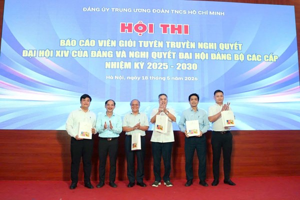 Đảng ủy Trung ương Đoàn TNCS Hồ Chí Minh tổ chức Hội thi Báo cáo viên năm 2026 