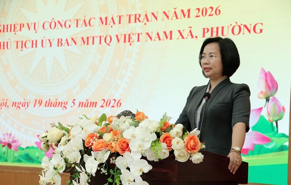 Hà Nội: Ủy ban MTTQ Việt Nam thành phố bồi dưỡng nghiệp vụ công tác Mặt trận năm 2026
