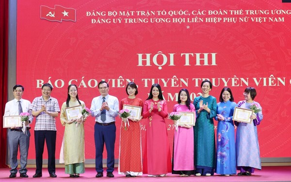 Đảng ủy Trung ương Hội LHPN Việt Nam tổ chức Hội thi Báo cáo viên, tuyên truyền viên giỏi năm 2026