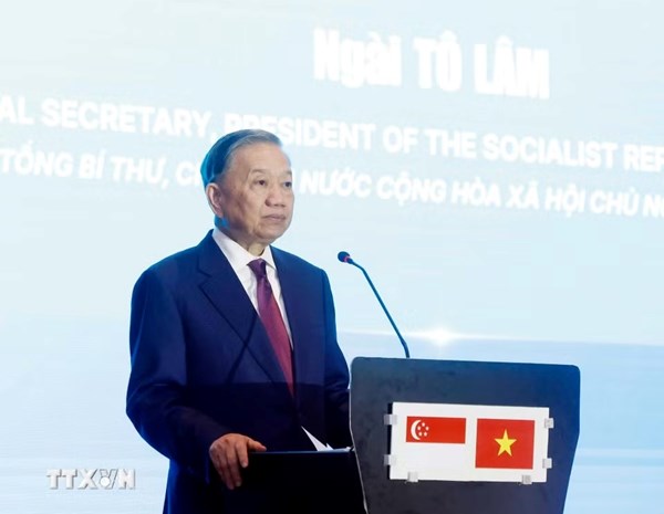 Tổng Bí thư, Chủ tịch nước Tô Lâm: Hợp tác công nghệ sẽ trở thành một trụ cột quan trọng trong quan hệ Việt Nam-Singapore