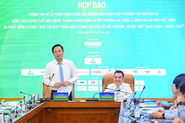 Ngày 6/6/2026 sẽ diễn ra Lễ phát động phong trào thi đua “Toàn dân chung tay bảo vệ môi trường, vì một Việt Nam xanh - sạch - đẹp”