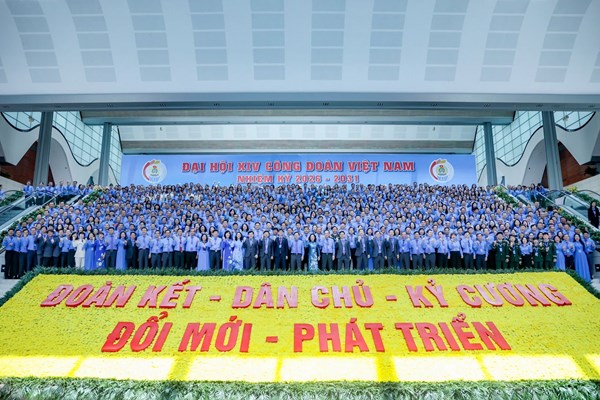 780 đại biểu ưu tú dự Đại hội XIV Công đoàn Việt Nam