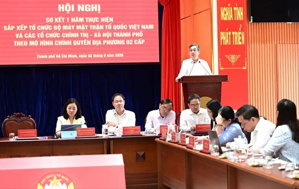 Thành phố Hồ Chí Minh: Ủy ban MTTQ Việt Nam thành phố tổ chức hội nghị sơ kết 1 năm vận hành theo mô hình chính quyền địa phương 2 cấp