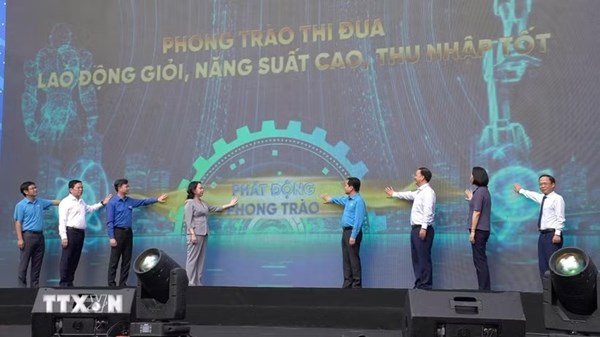 Phó Chủ tịch nước dự Lễ phát động phong trào thi đua "Lao động giỏi, năng suất cao, thu nhập tốt"