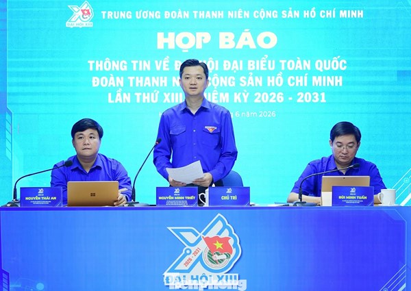 Đại hội đại biểu toàn quốc Đoàn TNCS Hồ Chí Minh lần thứ XIII diễn ra từ ngày 24 - 25/6/2026