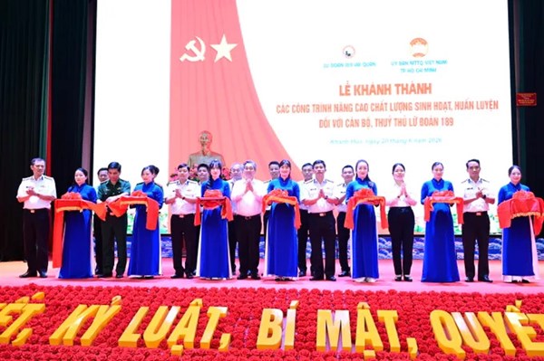 Thành phố Hồ Chí Minh: Lễ khánh thành các công trình nâng cao chất lượng sinh hoạt tại Lữ đoàn 189 Hải quân