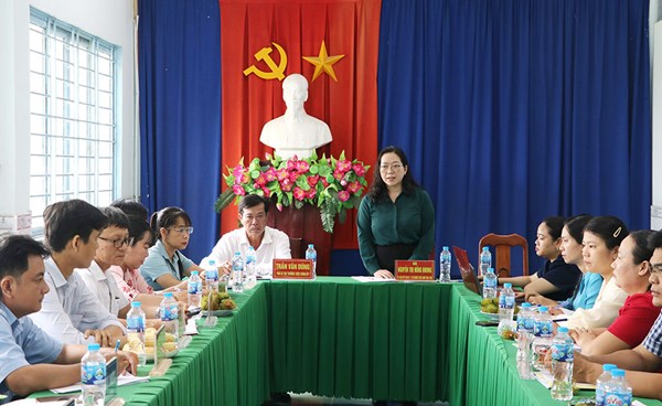 Vĩnh Long: Ủy ban MTTQ Việt Nam tỉnh kiểm tra định kỳ công tác Mặt trận tại xã Mỹ Thuận