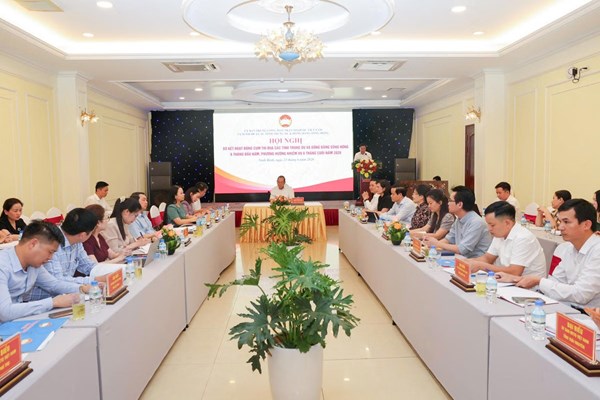 Cụm thi đua các tỉnh Trung du và Đồng bằng sông Hồng sơ kết công tác Mặt trận 6 tháng đầu năm 2026