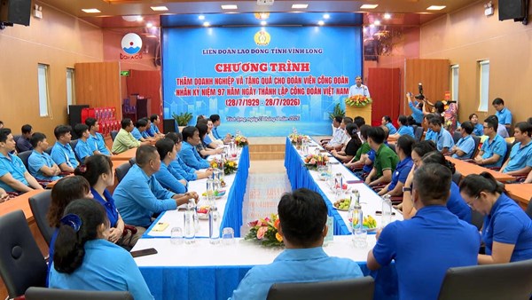 Vĩnh Long: Chủ tịch Ủy ban MTTQ Việt Nam tỉnh thăm doanh nghiệp nhân dịp kỷ niệm ngày thành lập Công đoàn