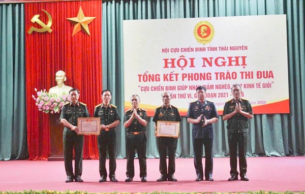 Thái Nguyên: Hội Cựu chiến binh Việt Nam tỉnh tổng kết phong trào giúp nhau giảm nghèo, làm kinh tế giỏi