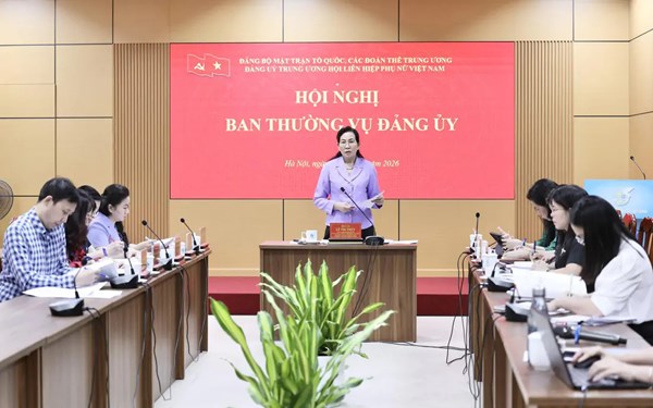 Đảng ủy Trung ương Hội LHPN Việt Nam đánh giá kết quả công tác tháng 7 và triển khai phương hướng, nhiệm vụ trọng tâm tháng 8
