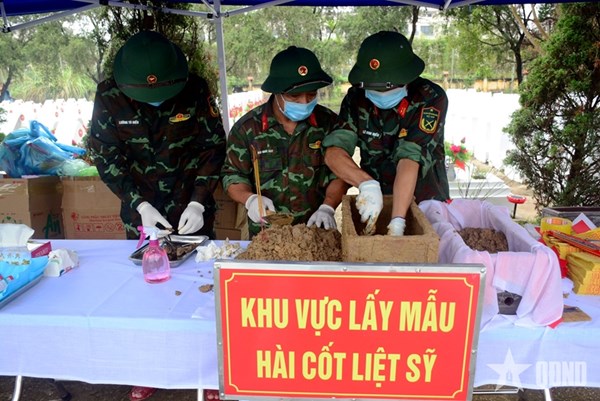 Thanh Hóa: Lấy mẫu ADN hơn 1.000 hài cốt liệt sĩ tại Nghĩa trang Hàm Rồng