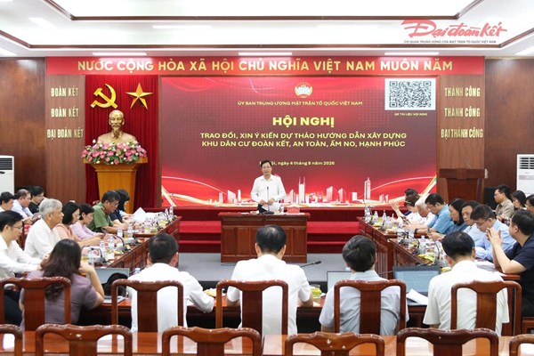 Hội nghị trao đổi, xin ý kiến Dự thảo Hướng dẫn xây dựng “Khu dân cư đoàn kết, an toàn, ấm no, hạnh phúc“