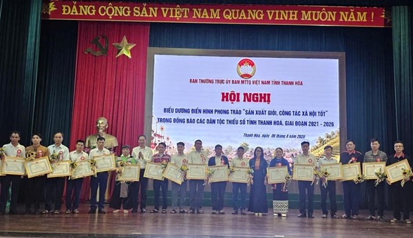 Thanh Hoá: Vinh danh 99 điển hình trong đồng bào các dân tộc