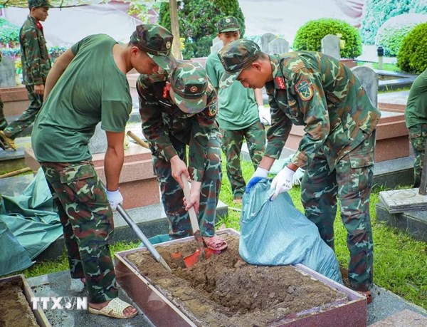 Điện Biên: Triển khai lấy mẫu ADN tại Nghĩa trang Liệt sỹ Quốc gia A1