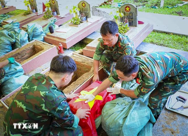 Điện Biên dồn sức hoàn thành lấy mẫu ADN các hài cốt liệt sỹ trước ngày 30/9